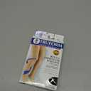 Truform 20-30 mmHg Compression Stockings for Men and Women, Thigh High Length, Dot Top, Closed Toe, Black, Medium