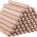 50 PCS 8 Inch Wooden Rhythm Sticks, 25 Pairs Musical Rhythm Stick Set, Music Lummi Sticks for a Lover of Music