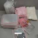 10 Set Pink Spa Party Supplies for Girls Women Include Facial Mask Bowl with Stick Spatula Silicone Brush Mirror Headband Towel for DIY Spa Sleepover Slumber Wedding Birthday Party Favor