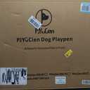 PJYuCien Dog Playpen Outdoor Plus Storage Bag, 24" H 8 Panels Puppy Pen with Square Bottom & Top Cover, Heavy Duty Dog Fence for Camping