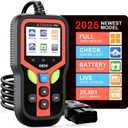 2025 Upgraded OBD2 Scanner Diagnostic Tool, Check Engine Lights and Clear Vehicle Trouble Codes with Professional Battery Start Test, Cloud Printing Enhanced Car Scanner for All Vehicles Since 1996