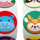 5 x 600 Adorable Round Animal Encouraging Incentive Stickers in 16 Designs with Perforated Line Expanded Version (Each Measures 1.5" in Diameter)