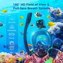 Mini Scuba Tank with Sub-Mask, 0.5L Diving Tank with Full-face Mask Underwater Breath System Lung Tank DOT Certified Pony Bottle for Snorkeling