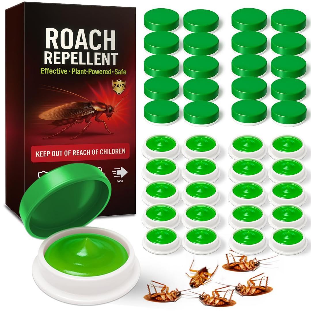 40 Pack Roach Killer Indoor Infestation, Powerful Attraction Cockroach Bait Gel Stations, Quick Kill Formula, Easy to Apply Cockroach Killer for Effective Home Control, Ideal for Kitchens, Bathrooms