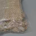 Collive Comfy Area Rug 4' x 6', Tan/Cream Woven Cotton Bedroom Rugs, Modern Indoor Accent Rug Floor Carpet with Tassel for Living Room, Nursery Room, Dining Room, Bedside, Office, Patio Decor