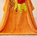 NEWCOSPLAY Kids Blanket 3D Cartoon Embroidered Sherpa Blanket Plush Warm for Boys Girls (Yellow and Orange Colorful, (50"X60"))