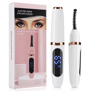 2026 Heated Eyelash Curler-USB Rechargeable Electric Eyelash Curler- Eyelash Curlers Heated 3s - 24 Hours Long Lasting- with Led Display for Women Girls-White