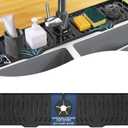 BFONS Kitchen Sink Faucet Splash Guard Plus Size Silicone Drying Mat Handle Drip Catcher Tray Dish Sponge Holder Accessories Protector Home Organization Gadgets Black: 23.4x5.7 in HJJDLSD-625