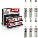 MAS Set of 6 Iridium Spark Plug 6509 Compatible with Cadillac CTS SRX Chevy Impala Colorado GMC Acadia Saturn Outlook 3.0L 3.6L V6 Replacement for 41-109 12622561 LTR6IX-11