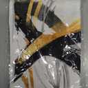 Black and Gold Kitchen Decor Towels Set of 2, Black Gold and White Bathroom Decorative Dish Tea Towels for Kitchen, Contemporary Decor Hand Towels for Bathroom, 16x24 Inch