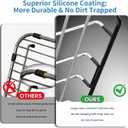 2 Pack 304 Stainless Steel Sink Protector Rack, Sink Tray Fits 10.75" x 12.4" Sinks, Center Drain Hole Required, Rust-Resistant Grid for Kitchen Sink Bottom, Drainage Support, Scratch Prevention