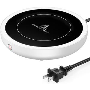 SWEETFULL Coffee Mug Warmer, 36W Electric Coffee Cup Warmer for Desk with 3-Temp Settings Advanced Temperature-Controlled Beverage Warmers Heating Plate for Coffee, Milk, Tea, Candle Wax - White