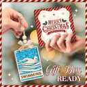 2 x Swimming Christmas Ornament 2025  Wooden & Acrylic Swimmer Ornaments for Xmas Tree - Sporty Gift for Boys, Girls, Coaches, Athletes & Swim Lovers