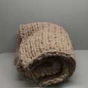 Chunky Knit Throw Blanket 60"X 80", 100% Handmade with Soft Chenille Yarn, 6.7lbs Thick Cable Knitted Blankets, Large Rope Knot Crochet Throws for Couch Sofa Bed Home Decor, Taupe