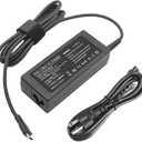 65W 45W USB C Laptop Power Replacement Adapter Charger for Lenovo Chromebook/Yoga/ThinkPad/HP Chromebook/Dell Laptop USB Type C Power Adapter