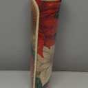 Baccessor Poinsettia Christmas Kitchen Rugs Set of 2, Holly Kitchen Mats for Floor Non Slip Winter Holiday Farmhouse Christmas Decoration 17x29 and 17x47 Inch (Red)