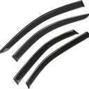 Window Visor Wind Deflector, 4PCS Tape-On Rain Guards for 2011 2012 2013 2014 2015 2016 2017 2018 2019 Ford Explorer, Outside Mount Sun Shade Side Window Vent Visors, Black