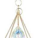 Hanging Garden Suncatcher, Crystal Suncatcher for Windows & Outdoor, Crystal Wind Chime, Rainbow Maker, Valentine's Day Gift