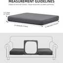 Outdoor Cushion Covers Set,14PCS Patio Furniture Couch Seat Slipcovers, Replacement for Sofa Sectional Chair(Cover Only)