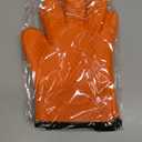 KITCHEN PERFECTION Silicone Smoker Oven Gloves -Extreme Heat Resistant BBQ Gloves -Handle Hot Food Right on Your Smoker Grill Fryer & Pit | Waterproof Oven Mitts |Superior Value Set+3 Bonuses (One Size Fits Most, Orange)