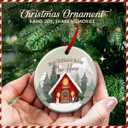 2 x Our New Home Ornament - First Christmas Together Ornament, Xmas Housewarming Decoration - Winter Romantic Tree Decor, Holiday Keepsake, Ideas for Couples, Boyfriend, Girlfriend