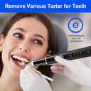 Plaque Remover for Teeth, Tartar Remover for Teeth Cleaning with 4 Replaceable Heads and 3 Adjustable Modes, Rechargeable Teeth Cleaning Plaque Remover for Home