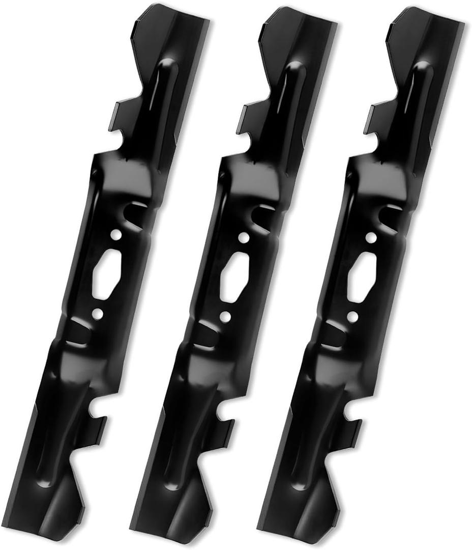 742P05094-X Mulching Blade Compatible with Cub Ca det 50'' Deck Enduro XT1-LT50 Ultima ZT1-50 ZT2-50, Lawn Mower Toothed Blade fits for Troy-Bilt Super Bronco , Replaces 490-110-C204 74205512X, 3 Pack