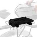 Quick-Release Bike Adapter Plate Set with Lock, Universal Fit for Rear Luggage Carrier Plate, Modular Mounting System for Bags, Crates, Pets, Commuter & Delivery Use