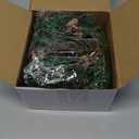 Jexine 8 Pieces Mini Christmas Wreaths for Kitchen Cabinet Small Christmas Candle Rings Wreaths Pillars Candle Rings Table Centerpieces Hanging Garlands for Front Door Window Decor (No Red Ribbon)