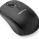 Amazon Basics 2.4 Ghz Wireless Optical Computer Mouse with USB Nano Receiver, Black 