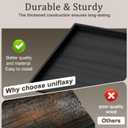 Uniflasy Washer and Dryer Countertop Black 54" x 27.5" Laundry Topper for Washer and Dryer with Edge, Washer Dryer Topper & Cover Guard Organization Compatible with GE, LG, Samsung