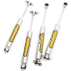 2.5-4inch Lift Front and Rear Shocks for Jeep Wrangler TJ/LJ 1997-2006, Zinc Plated Coating, 4 Pieces Pack