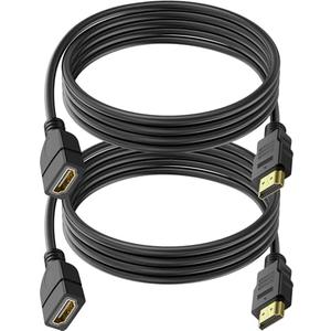 SAISN 1 Pack HDMI Extension Cable 3 Feet High Speed HDMI Male to Female Adapter Cord 1080P HDMI Cable Extender Video Wire for for HDTV, Monitor, PC, Laptop, Projector