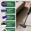 Upgraded 2 Brushes Vacuum Head Replacement for Dyson V7/V8/V10/V11/V15/SV10/SV11/SV12/SV14/SV15/SV22((Not for Slim) | Anti-Tangle Motorhead with LED Light | Quick-Release Cordless Vacuum Cleaner Head