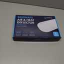 Sideways Floor Wall Air Vent Deflector for Under Furniture Heat and Air Deflecting, Fits Vents 3" - 7" Wide, Also Extends Lengthwise up to 17.5", Foam Tape for Tight Seal