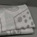 Cinbloo Kids Video Games Curtains 52W x 84L Inch Rod Pocket Black White Gamer for Teen Boys Bedroom Decor Gaming Racing Monitor Device Gadget 90's Art Printed Living Room Window Drapes Fabric 2 Panel