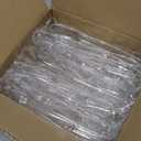 12 Pack Large Plastic Serving Tongs For Buffet - Plastic Serving Utensils For Hot And Cold Food - Disposable Serving Tongs For Parties, Holidays And Gatherings (Clear)