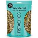 Wonderful Pistachios No Shells, Sea Salt & Vinegar Flavored Nuts, 11 Ounce Resealable Bag, Protein Snacks, Gluten Free, Salty Snacks (EXP 06/03/26)