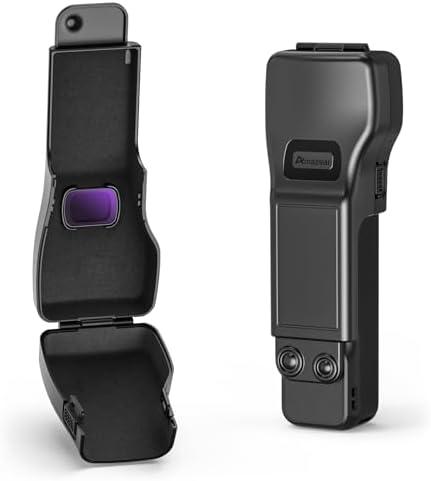 AMAZEAR Gimbal Screen Protective Cover for DJI Osmo Pocket 3 Accessories,DJI Pocket3 Camera Lens Cap Hard Case with Soft Lining, Compact Design, Quick Open/Close, Black