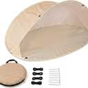 Beach Tent Foldable Breathable Sunshade with Portable Carry Bag, Lightweight Pop-Up Canopy, Carry Bag for Beach, Camping & Outdoor Travel, One Size