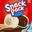 Snack Pack Chocolate and Vanilla Pudding Cups Family Pack, Lunchbox Snack, 12 Count (Pack of 1) (EXP 07/08/25)