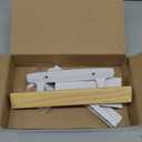 ALLYWASAI Patio Sliding Door Handle Set, Perfect Replacement Mortise Style Handle Set Fits Door Thickness from 1-1/2" to 1-3/4", 3-15/16" Screw Hole Spacing, No Lock No Keys, White (Wood White)