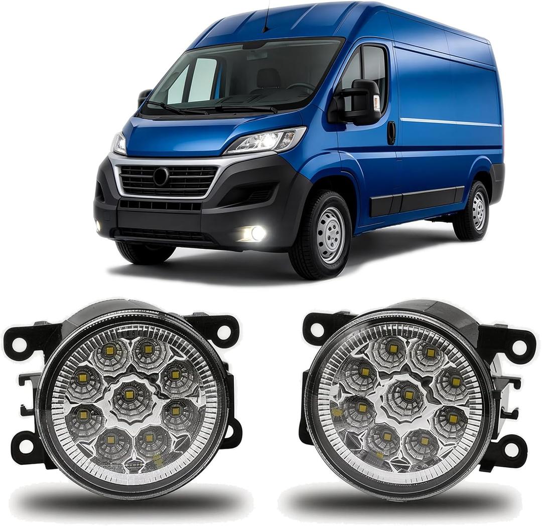 Fog Light Bulb 3.5 Inch For Ram Promaster 1500 2500 3500 2014-2019 Front Bumper Fog Light Driving Lamps,6000k,Pack of 2