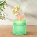 2 x Cute Flower Mini Humidifier, 260ml Gardenia Desktop Humidifiers for Bedroom, Portable Small Cool Mist Humidification for Home, Baby Nursery, Office & Indoor Plants, USB Powered (Green)