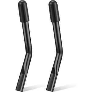 Tandefio 2 Pcs Wheelchair Brake Extenders Wheelchair Brake Handle Extensions for Transport Chair Reclining Braking Parts Adults and Seniors with Limited Mobility New Wheel Chair Users(Black,5 Inch)