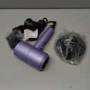 slopehill Professional Ionic Hair Dryer, Powerful 1800W Fast Drying Low Noise Blow Dryer with 2 Concentrator Nozzle 1 Diffuser Attachments for Home Salon Travel (Lavender)