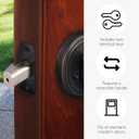 Design House 702621 2-3/8-inch Backset Single Sided Deadbolt with Turn-Button Interior, Brushed Bronze