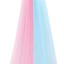 Zeyune 1 Pcs Pink and Blue Large Bow Party Decorations 13.4 x 28.7 Inch Giant Ribbon Bow Hanging Wall Decor Wrapping DIY Craft for Birthday Valentines Day Wedding Baby Shower Room Wall Backdrop Party