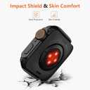 amBand 3 in 1 Metal Case Compatible with Apple Watch Series SE 3/SE 2/SE 6/5/4 44mm, W1 Protector Rugged Bumper with Watch Crown + Back Cover, Black