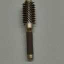 AIMIKE Round Brush, 1.3 Inch Barrel, Nano Thermal Ceramic & Ionic Tech, Boar Bristles, for Blow Drying, Styling, Curling and Shine, Gold + 4 Clips